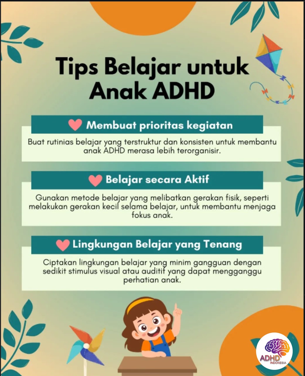 Strategi Belajar yang Cocok untuk Anak ADHD di Kabupaten Aceh Jaya